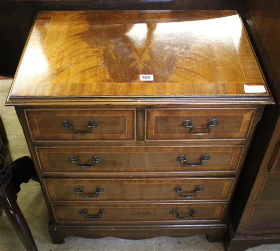 Small repro mahogany chest
